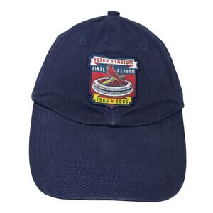 Busch Stadium Final Season BJC Health Care Slideback Baseball Cap Blue One Size
